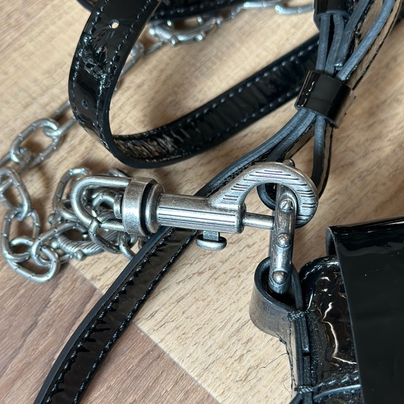 Zadig &Voltaire Kate Patent Leather Crossbody Shoulder Bag - Picture 7 of 9